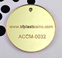 BF Extruded Acrylic 1/8" Gold Mirror (1-sided gloss)